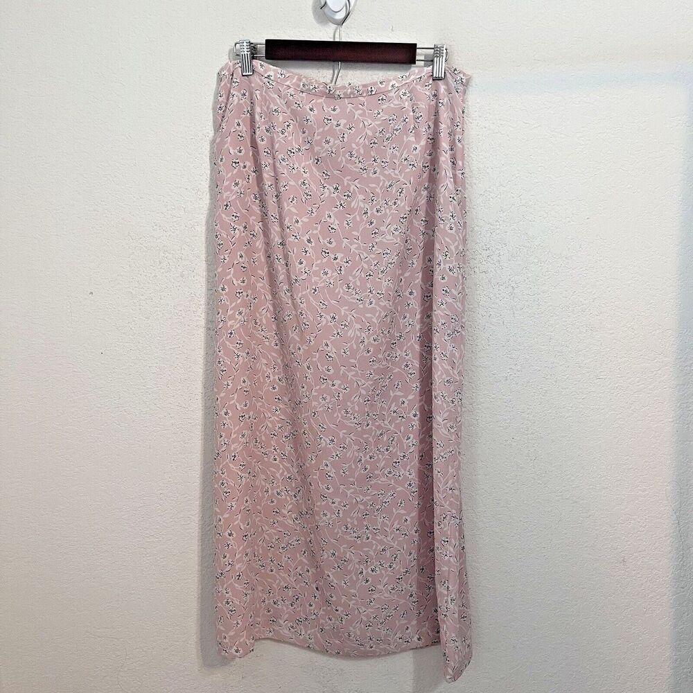 Vintage Casual Corner Womens 90s Y2K Maxi Skirt Floral Size 14 cottagecore girly
